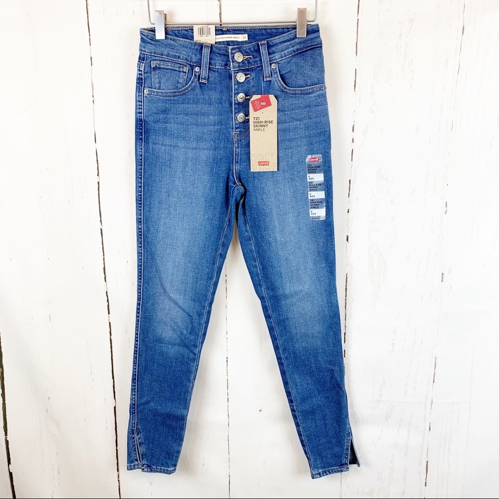 Levi’s 721 High Rise Skinny Ankle Jeans - Picture 2 of 8